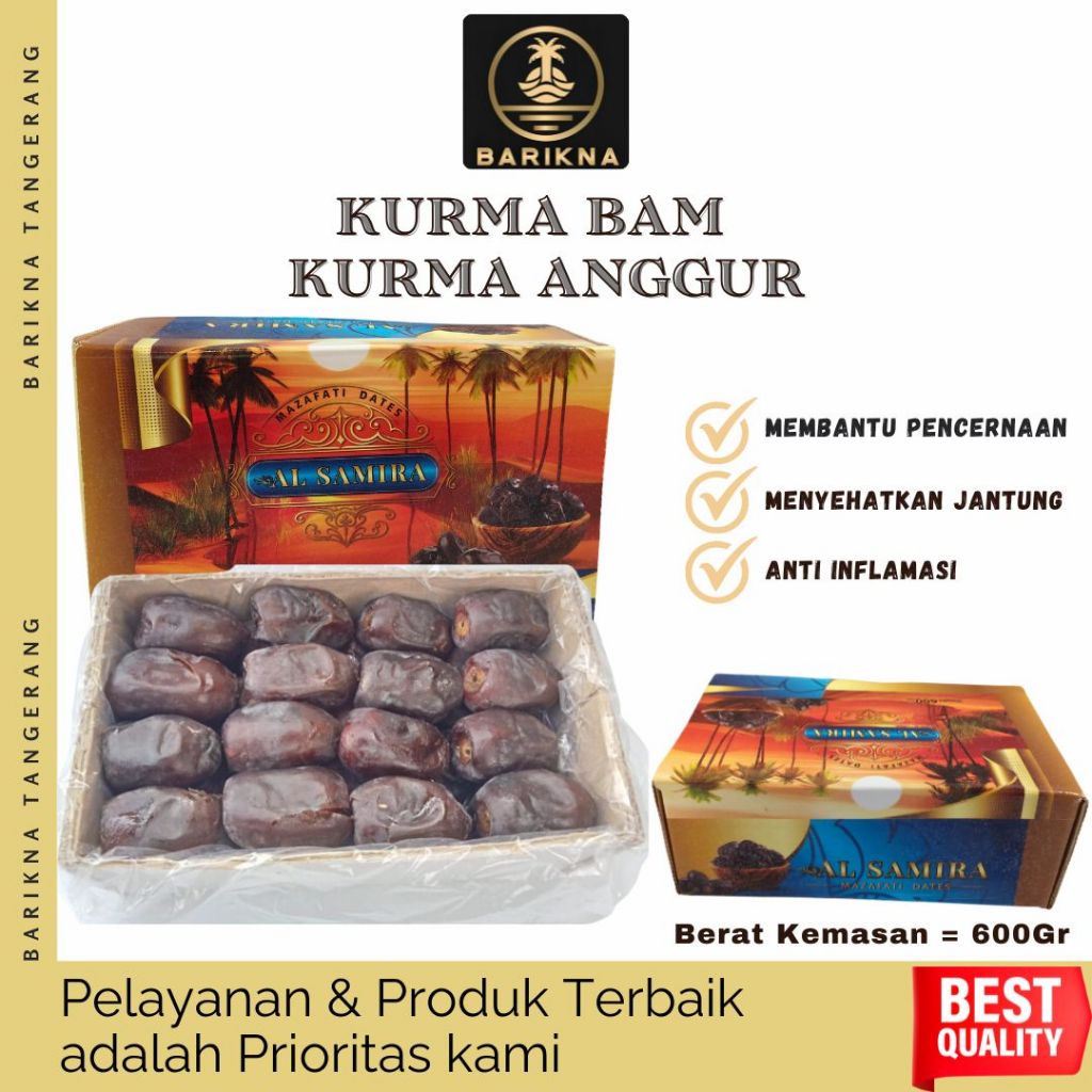 

BAM/KURMA BAM/KURMA ANGGUR/KURMA BAM IRAN 600 GRM