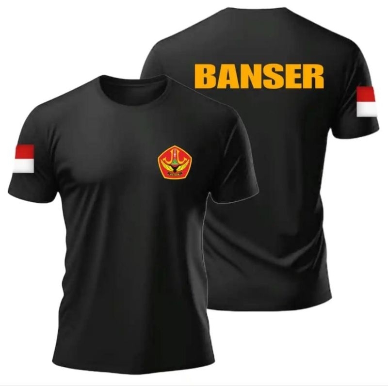 Kaos Banser Hitam - kaos pria sablon banser