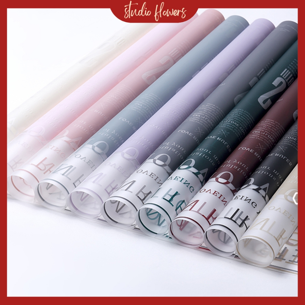 

Flower Wrapping Motif Semi Transparan Magazine Bunga Kertas Buket Bunga Flower Paper Cellophane KB6058