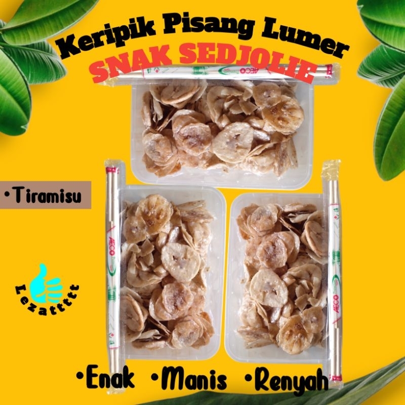 

Paket Kenyang 3 Box Keripik Pisang Lumer Renyah Rasa Tiramisu