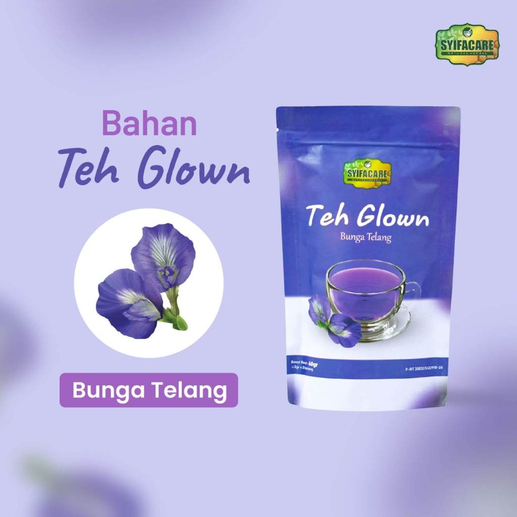 

Teh Glown Syifacare I Teh Celup Bunga Tlang I Bahan Alami Herbal - Isi 20 Kantong