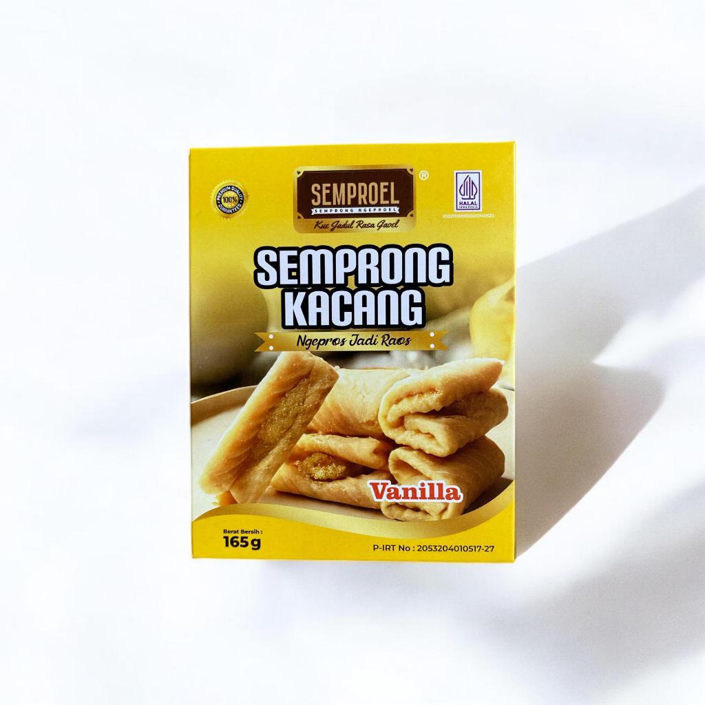 

SEMPROEL - Semprong Ngeproel Isi Kacang Rasa Vanila | Kue Tradisional 165gr (18 pcs)