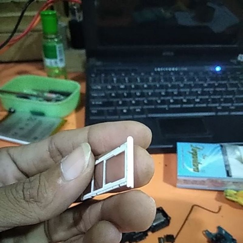 simtray Samsung A02s ori copotan minus gompel dikit