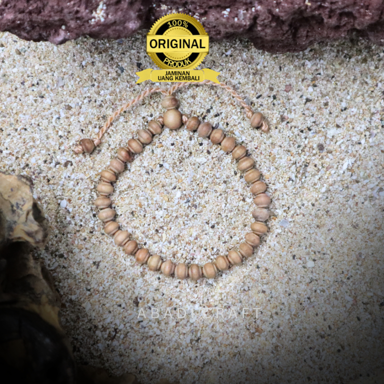 Gelang Tangan Tasbih Muslim Kayu Cendana Wangi 33 Butir Pria Wanita Asli Original 100% Keren Aesthet