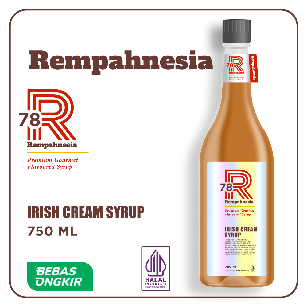 

Syrup Irish Cream / Sirup Rasa Irish Cream Premium 750ml / Rempahnesia Syrup