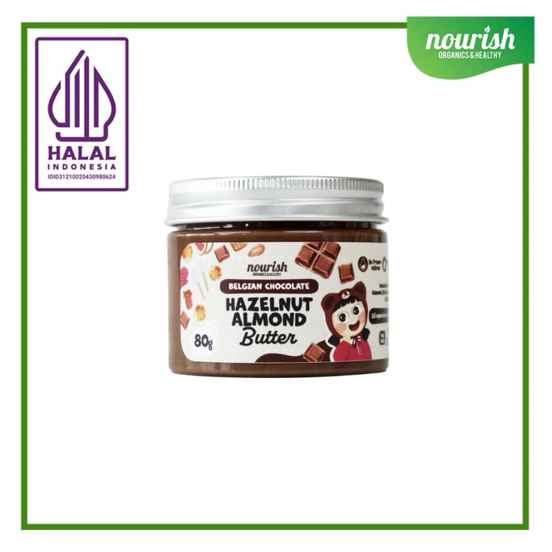 

SELAI KACANG HAZELNUT BELGIUM DARK CHOCOLATE 80GR NOURISH INDONESIA