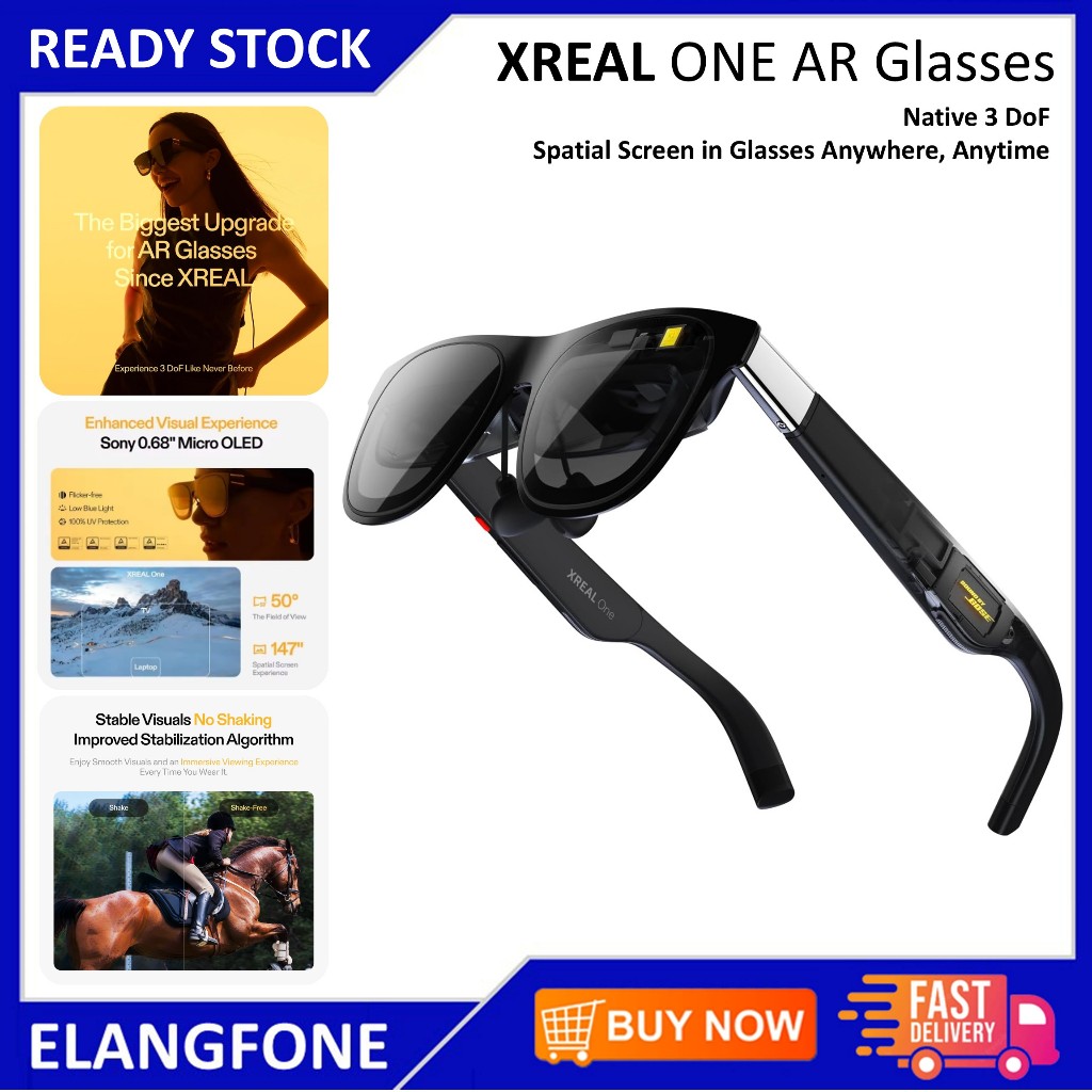 XREAL ONE AR GLASSES SMART PORTABLE GLASSES AUGMENTED REALITY NREAL