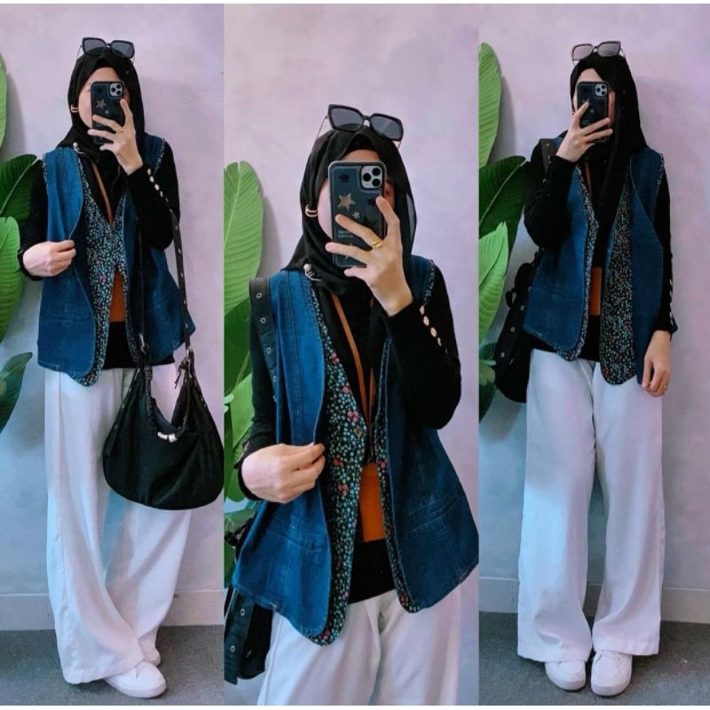 Vest Jeans Mix Import Wanita