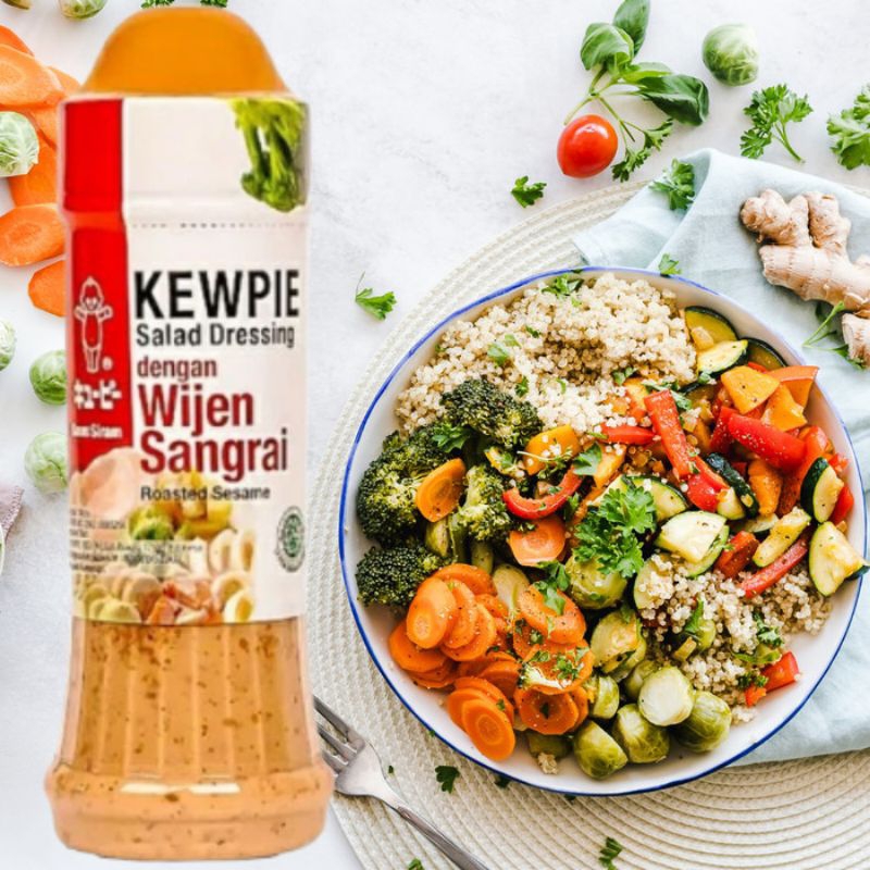 

Kewpie Salad Dressing Roasted Sesame Wijen Sangrai 200ml.