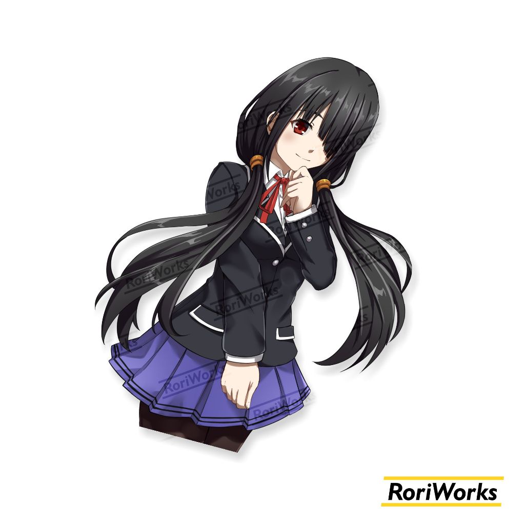 

Stiker Kiss cut - Kurumi Casual School | Date A Live