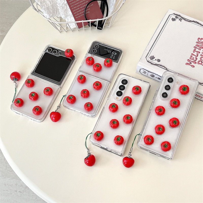 READYSTOK CASING TOMATO 3D Z FLIP 3 Z FLIP 4 Z FLIP 5 Z FLIP 6 Z FOLD 3 Z FOLD 4 Z FOLD 5 Z FOLD 6