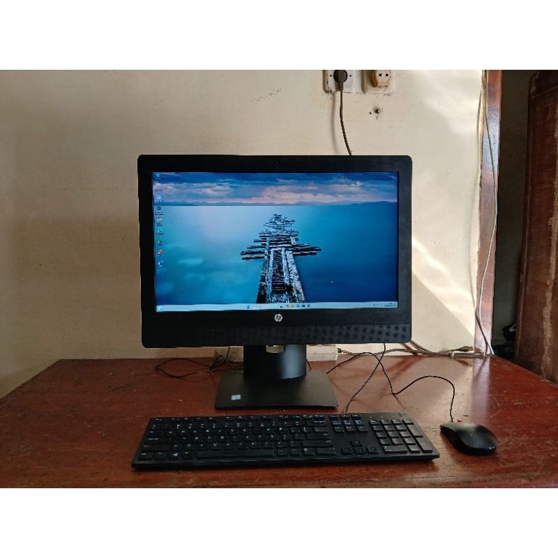 all in one pc hp proone 600 g3 21.5 in core i7 6700 gen6 ram 8gb ssd 256gb graphics 530 fitur camera