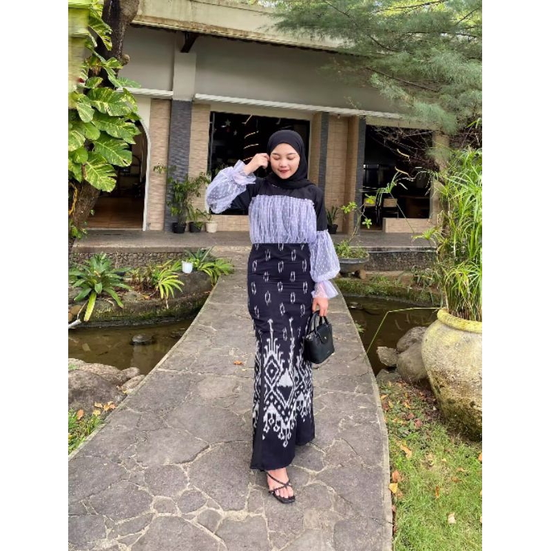 sannia gamis tenun - sarimbit gamis tenun - kemeja anak - gamis anak