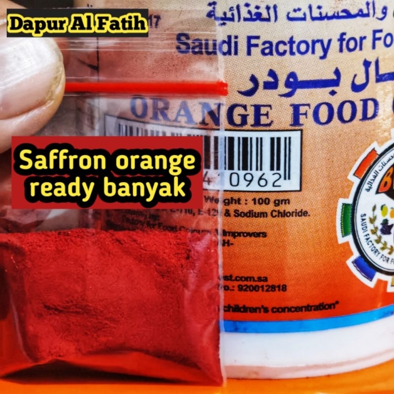 

Bubuk Saffron 4 gram, kuning, Orange, merah dan hijau
