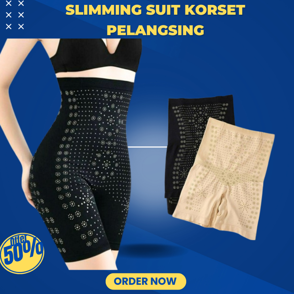 Celana Korset Pelangsing Perut Buncit Pants Infrared 3 in 1 Pelangsing Pengencang Badan Pantat SLIMM