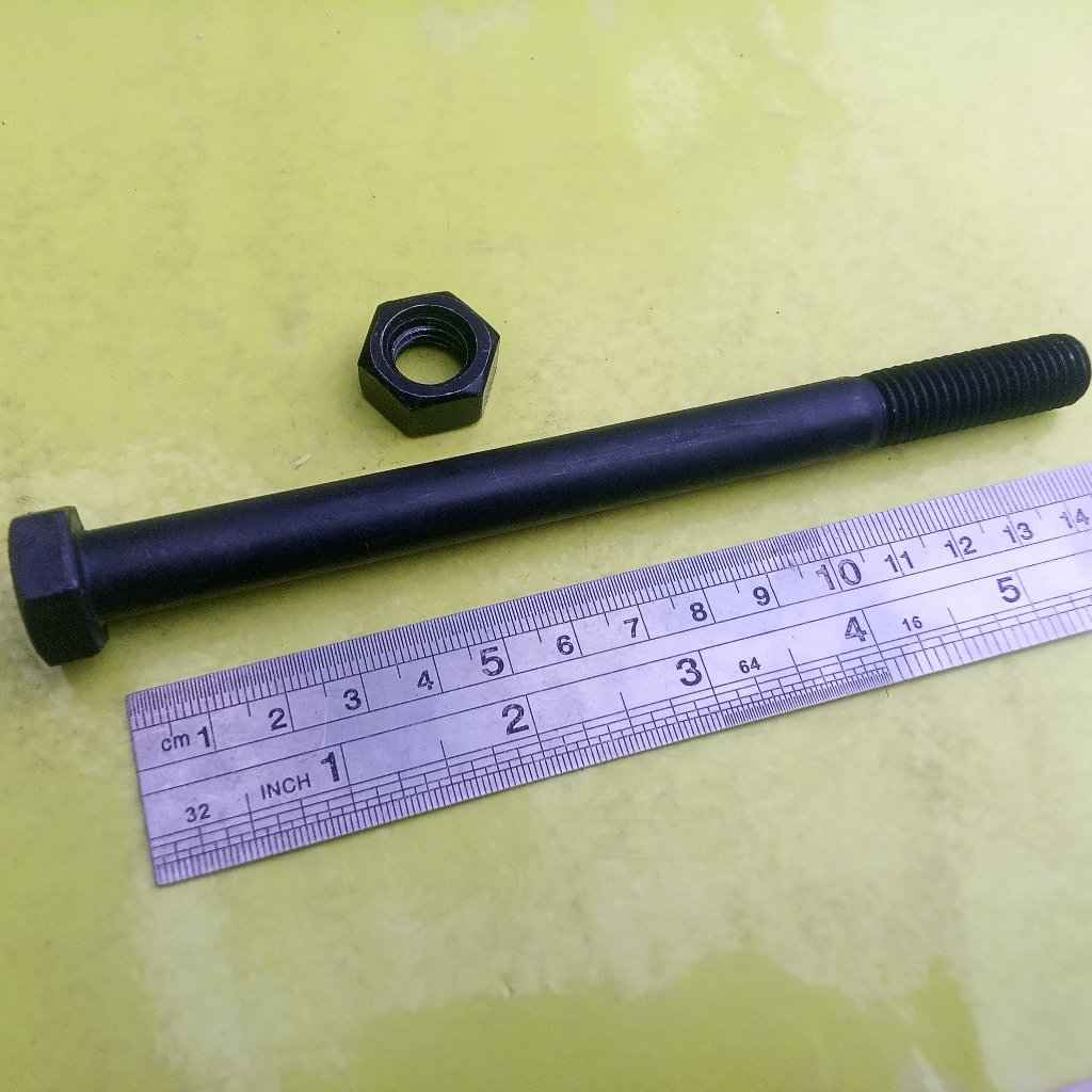 BAUT BAJA HTB 8.8 M12 X 150 HALF DRAT / BAUT 19 KUNCI 19 / BAUD HALF DRAT 19 / BAUT BAJA M12 X 150 H