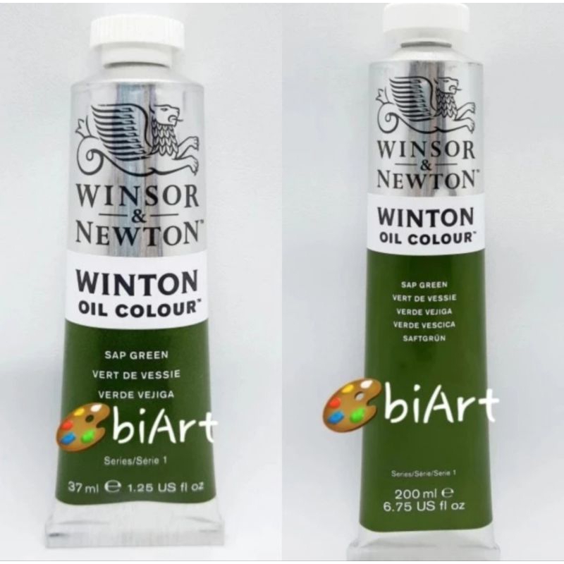 

Cat Minyak Winton Oil Colour 200ml / 37ml Sap Green Winsor & Newton