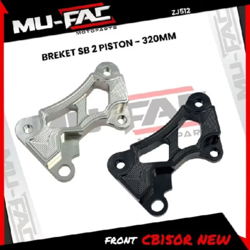 Breket Kaliper Samurai Brake / Nolan Axial 2 Piston Depan CB150R New Ukuran 320MM BigBoss_Variasi