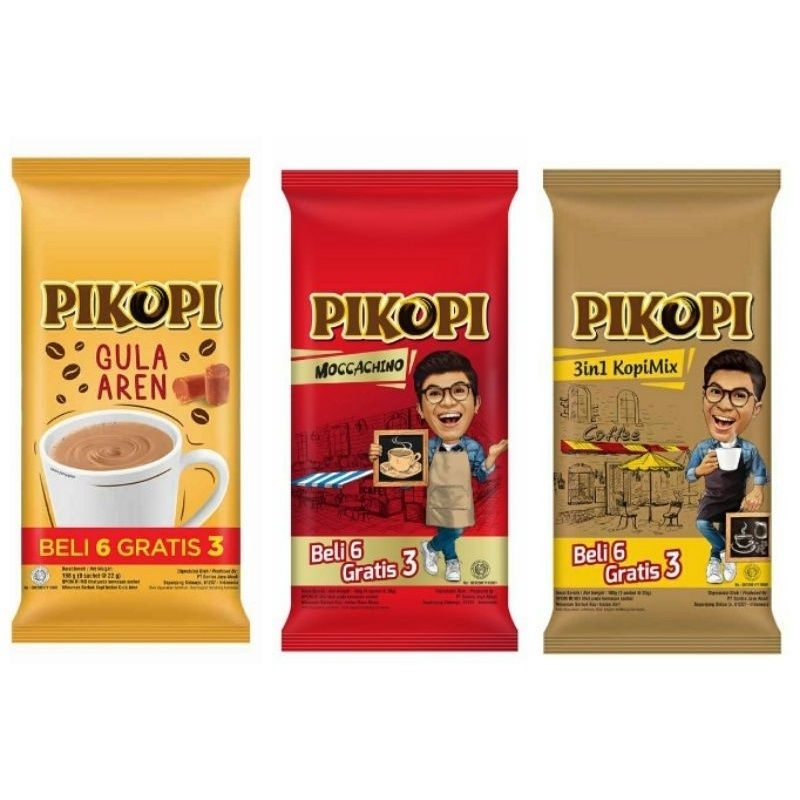 

PIKOPI Pikopi (6+3) Gula Aren / Kopimix / Moccachino Pack Murah Laris