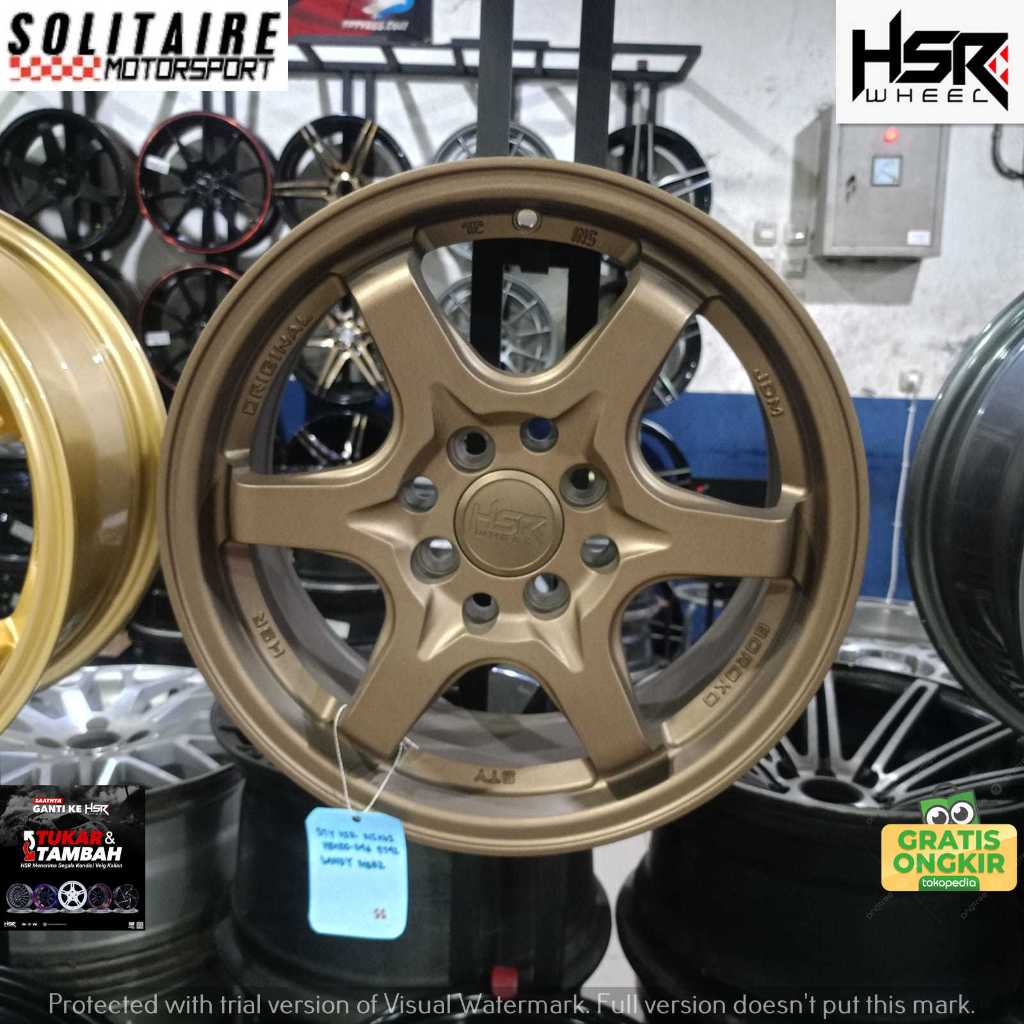 VELG HSR STY RING 15 LOBANG 8 MODEL JDM RING 15 UNTUK CALYA BRIO IGNIS DLL
