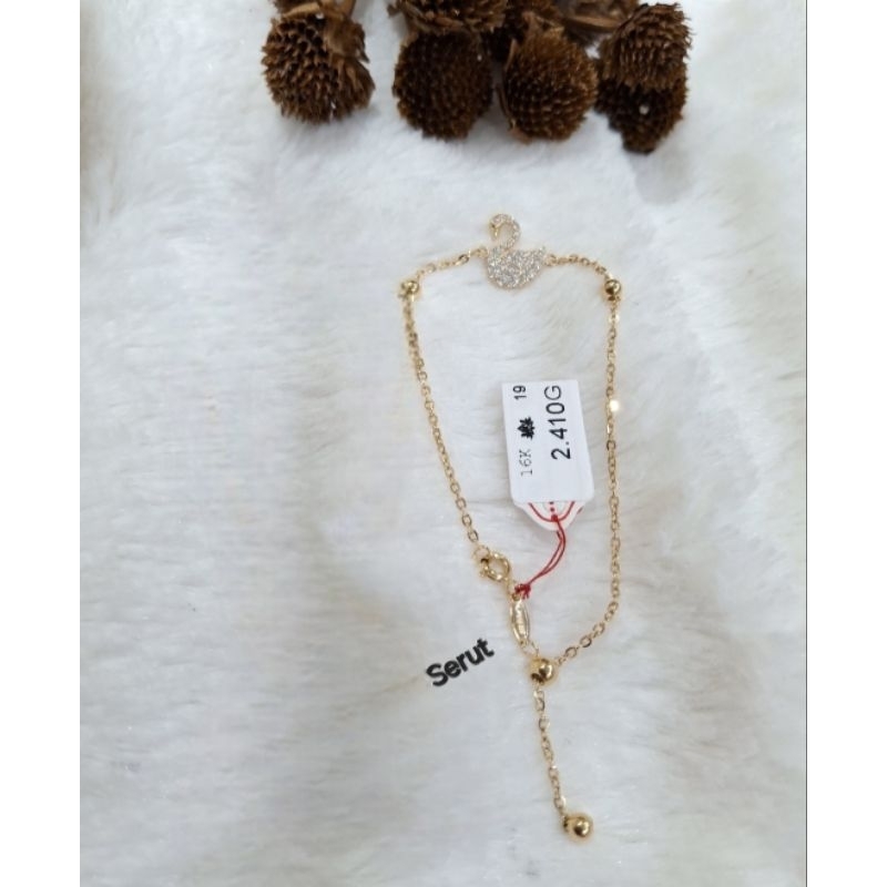 Gelang rantai emas 70 bebek serut