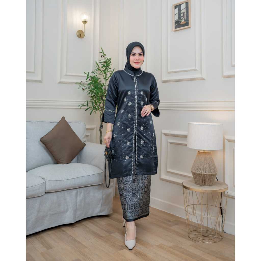 FREE HIJAB. Set Kebaya Malaysia Baju Kurung Melayu Payet TaburTermurah Kebaya Modern Kekinian Payet 