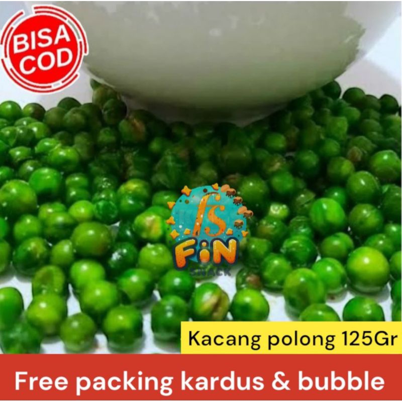 

Kacang Polong hijau 125 Gram gurih asin/kacang kiloan