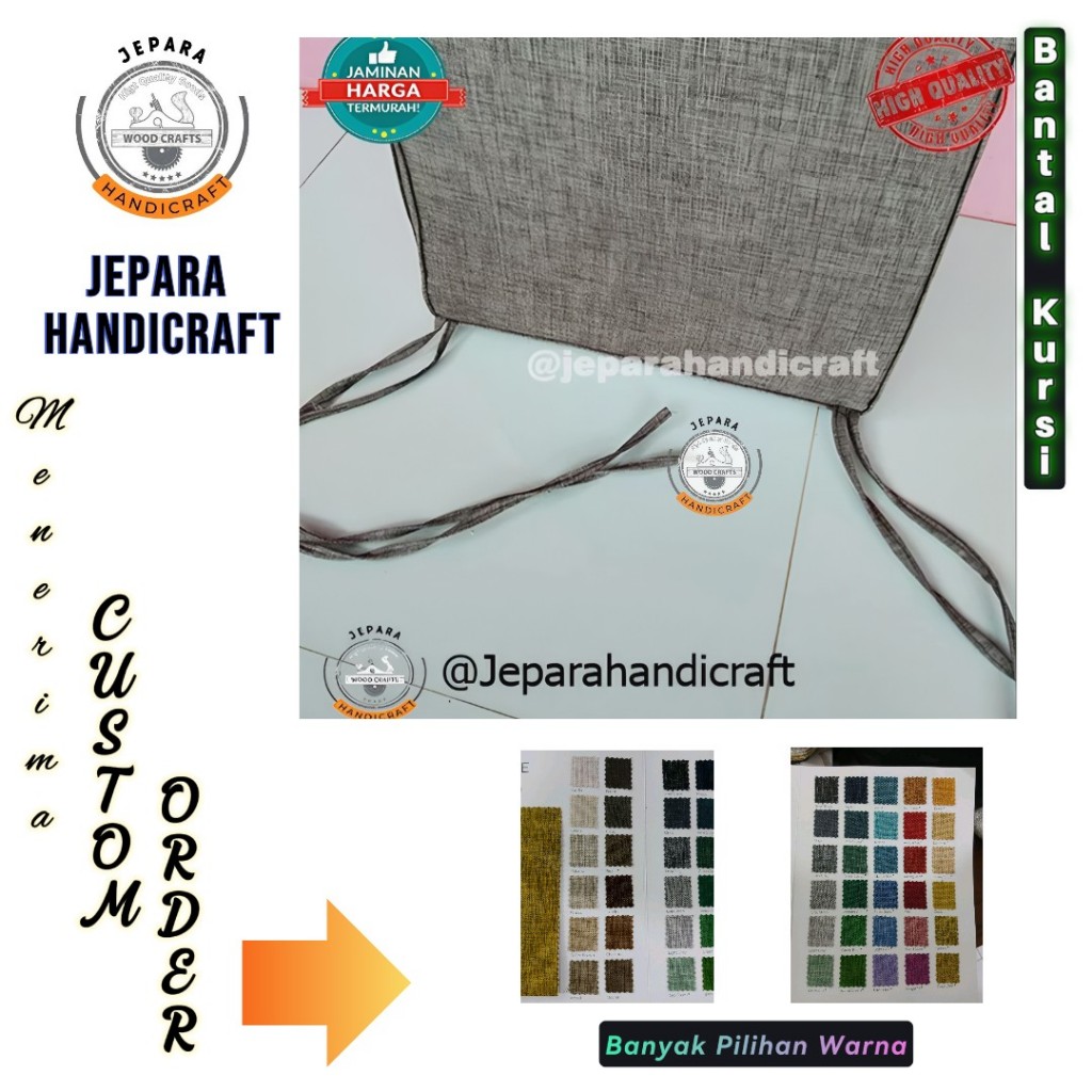 Custom Bantal Sofa | Bantal Sofa | Custom Bantal Kursi | Custom Bantal Kursi Kafe | Bantalan Kursi