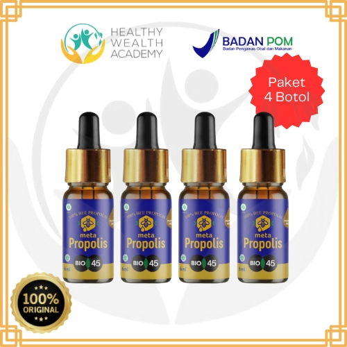 HWAcademy - Paket 4 Botol Meta Propolis Obat Herbal Asli 100% Bio 45