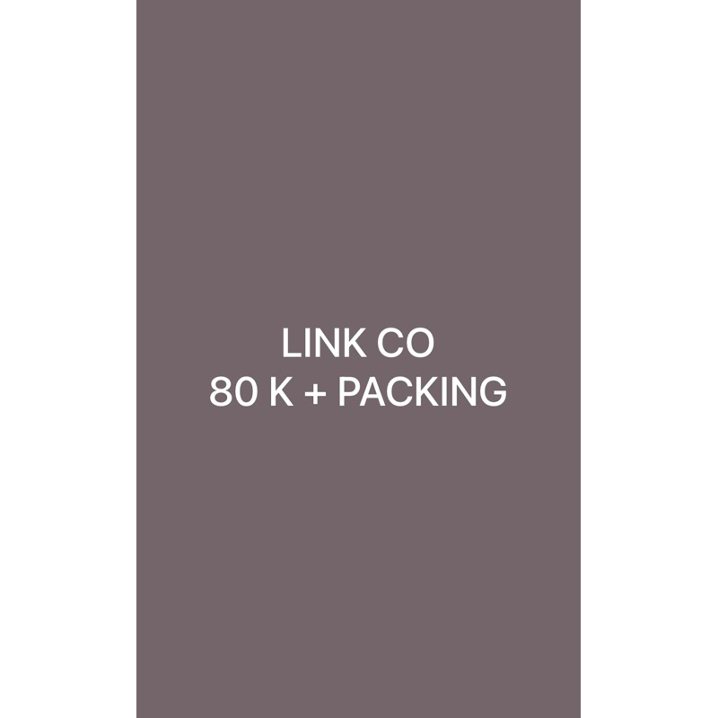 

LINK CO 80 K + PACKING