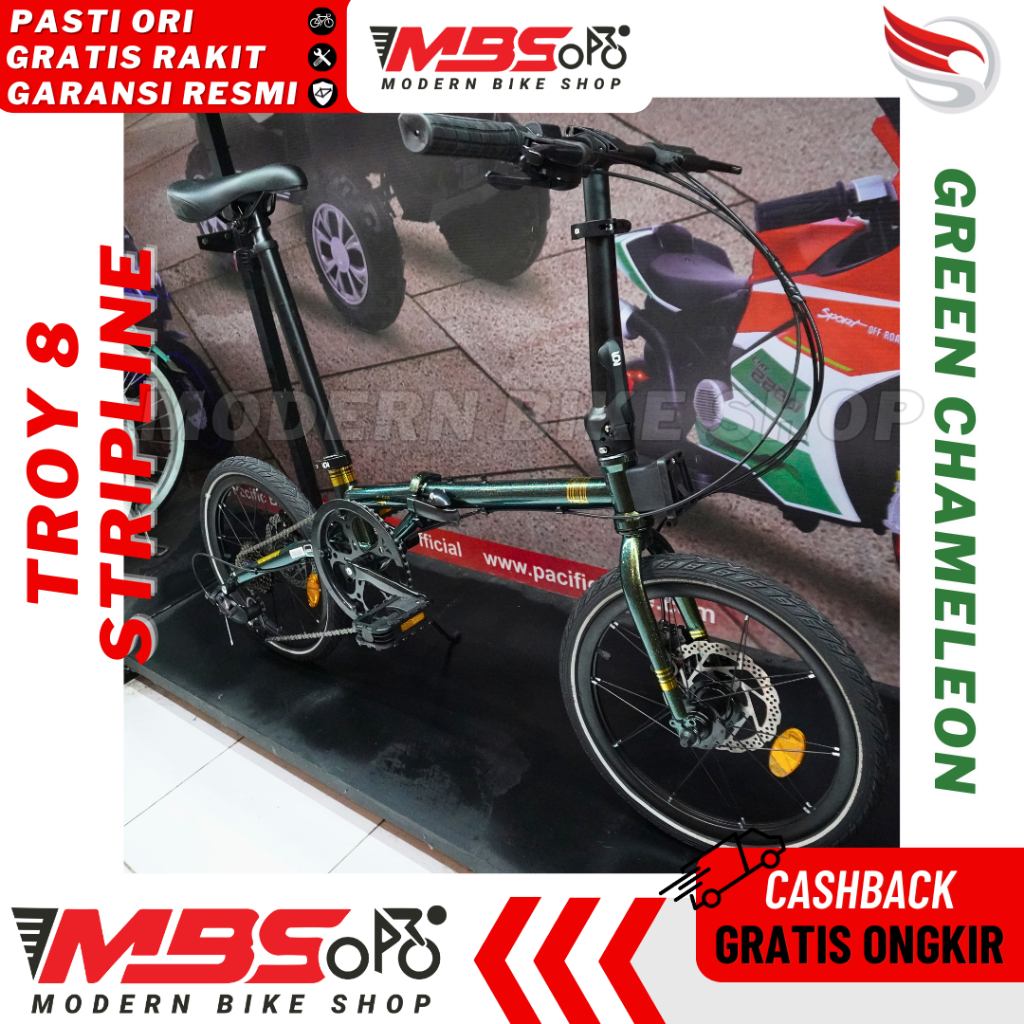 Sepeda Lipat AVAND RE ARM X / ELEMENT TROY X10 10 SPEED 16 INCH 2022 CHROMOLY FOLDING BIKE / ELEMENT