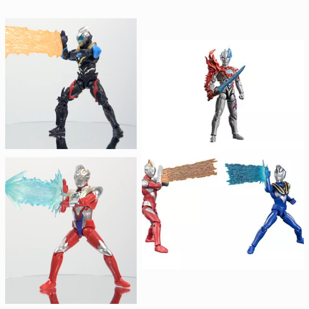 Chodo figure ultraman alpha 7 gaia agul v2 geed galaxy rising z gamma future + option set bandai