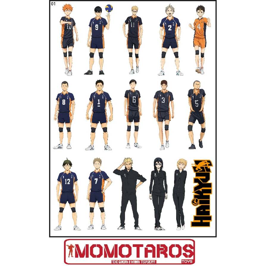 

Sticker Haikyu Anime Volley 1 pc
