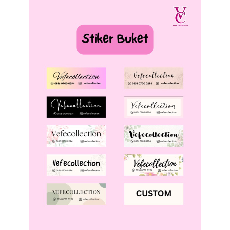 

Stiker buket / parsel / hampers / giftbox