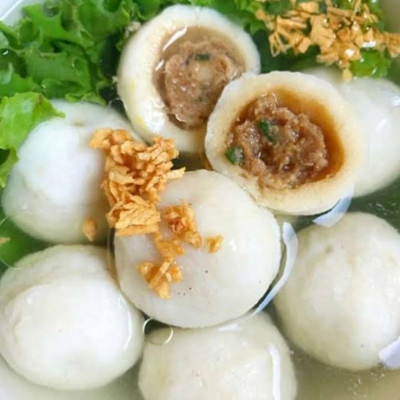 

1 pack isi 25 biji hiwan isi bicap (ready stock) bakwan ikan isi babi kecap frozen food