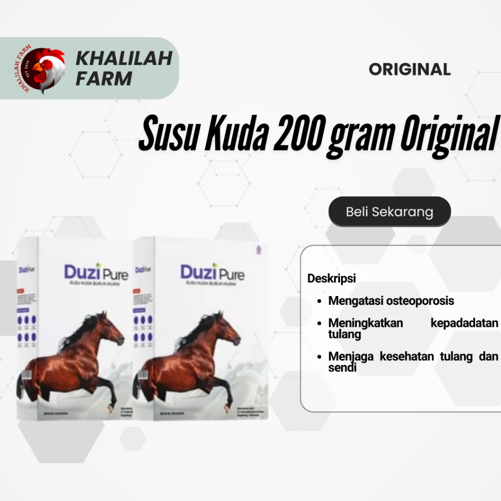 

Duzi Pure Susu Kuda Liar Lombok Murni 100% Original Premium