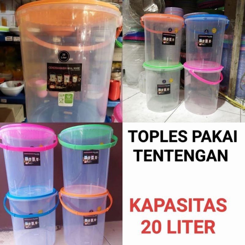 toples kerupuk rempeyek plastik tentengan 20 Liter Shinpo