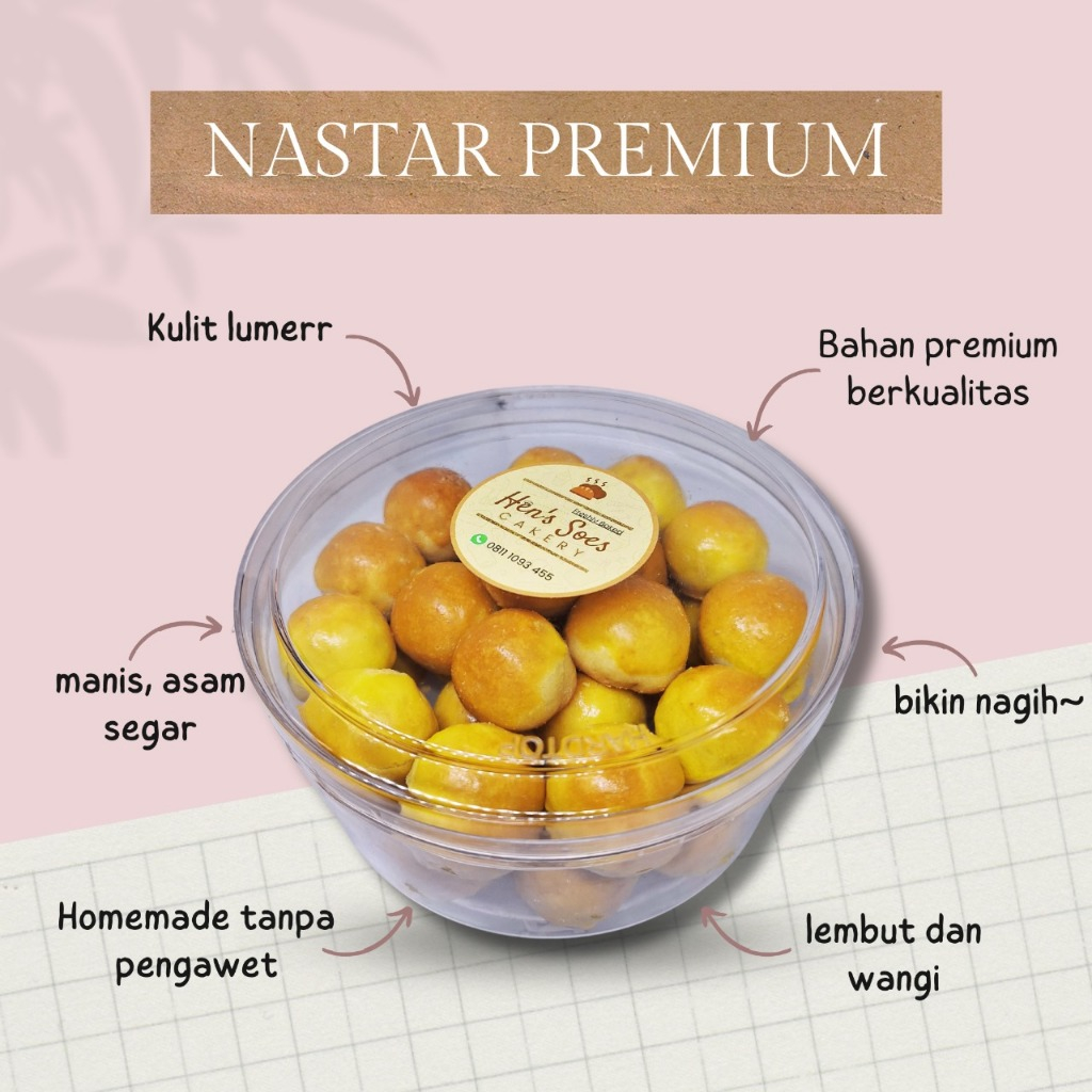 

Kue Nastar Premium 500 gr by Hen's Soes