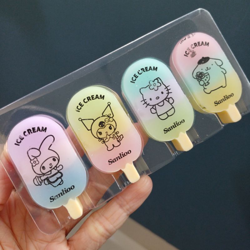 

Penghapus model ice cream popsicle isi 4
