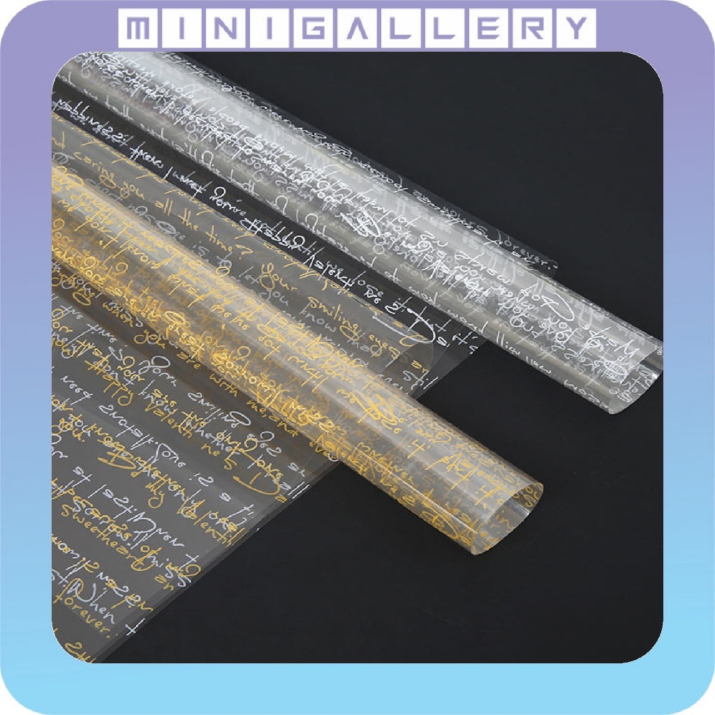 

Kertas Buket Bunga Bening OPP Cellophane Flower Wrapping Transparan Waterproof Ecer KB6190