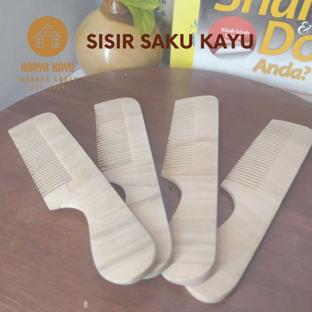 SISIR GAGANG KAYU SISIR RAMBUT SISIR KAYU MINI