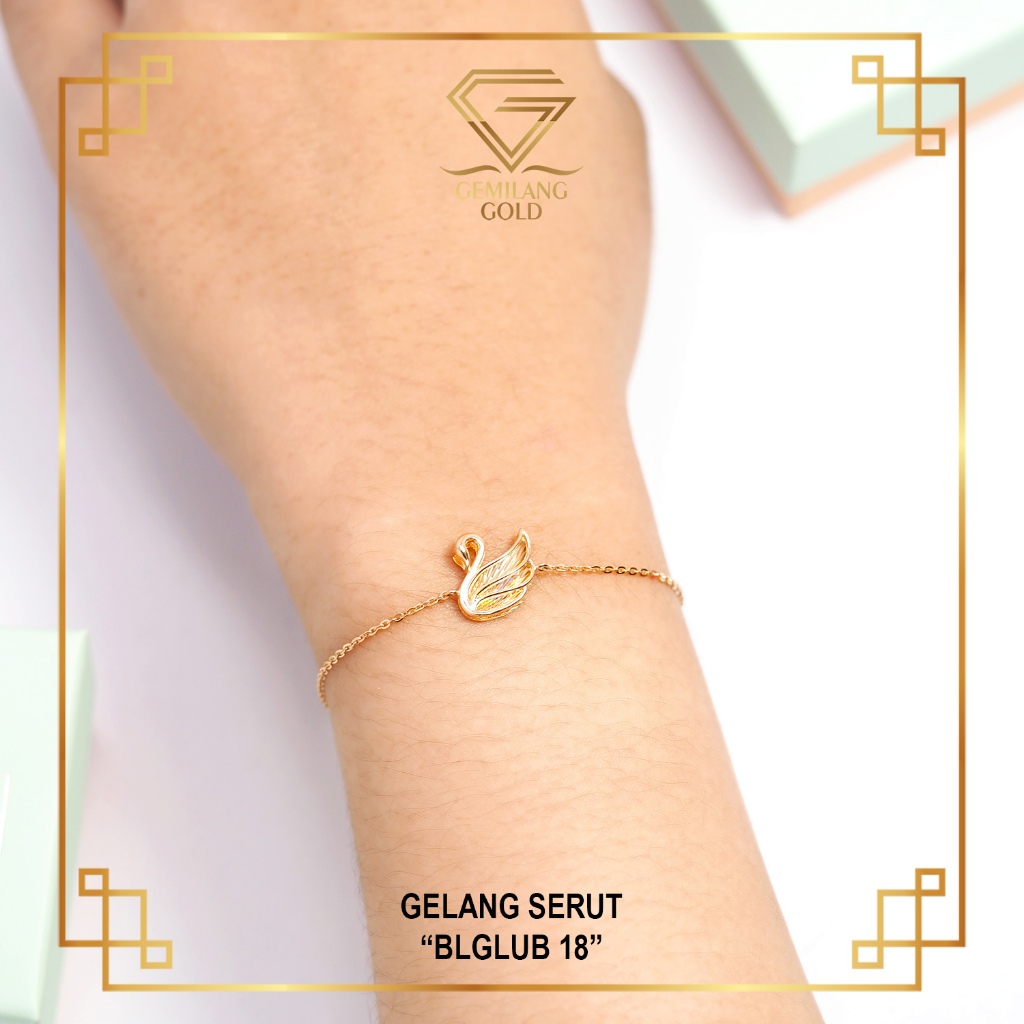 GELANG SERUT UBS GOLD EMAS ASLI KADAR 8K (375) BLGLUB 18