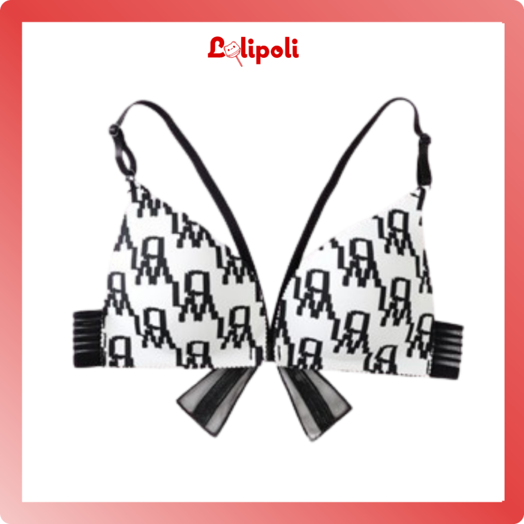 Lolipoli Bra Kancing Depan Dengan Simpul Sexy Pita Kupu Kupu DI Belakang Motif Lucu BR841
