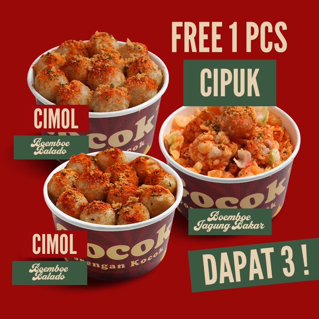 

MENU BUNDLING DUO CIMOL FREE 1 PCS JAGUNG BAKAR