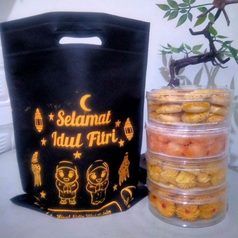 

TAS LEBARAN IDUL FITRI / TAS PARCEL BINGKISAN NASTAR 250-500 grm/ TAS HARI RAYA