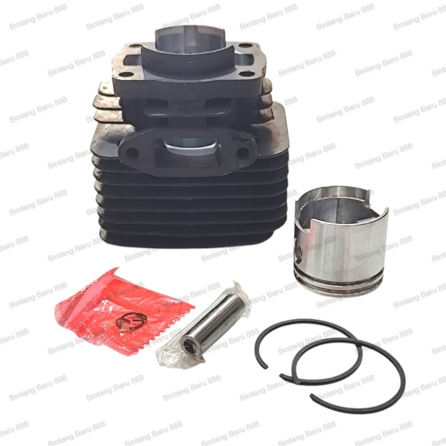 328 Blok mesin rumput 2tak segi 5 cylinder blok assy Blok mesin komplit segi 5mesin potong rumput 32