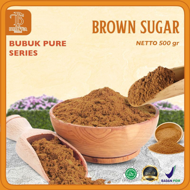 

BUBUK PURE BROWN SUGER GULA AREM SEMUT 500gram 100℅ PREMIUM