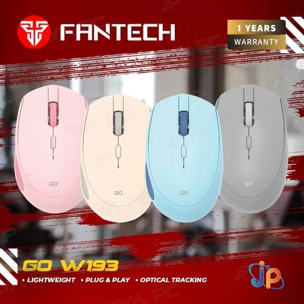 Fantech GO W193 Mouse Dual Connection Wireless & Bluetooth