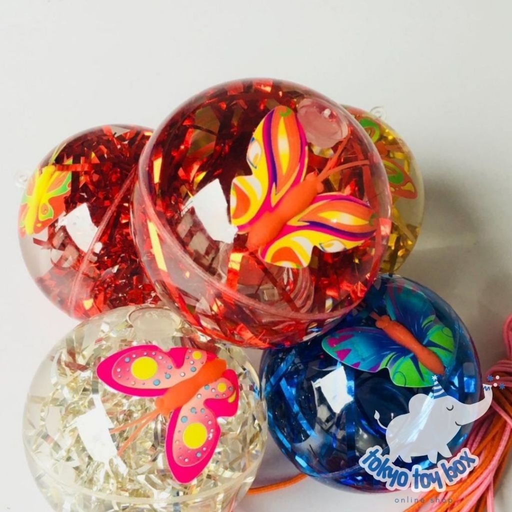 [Whispers] Mainan Bola Bekel Karet Led id Jumbo / Bola Lempu ID Air Waterball