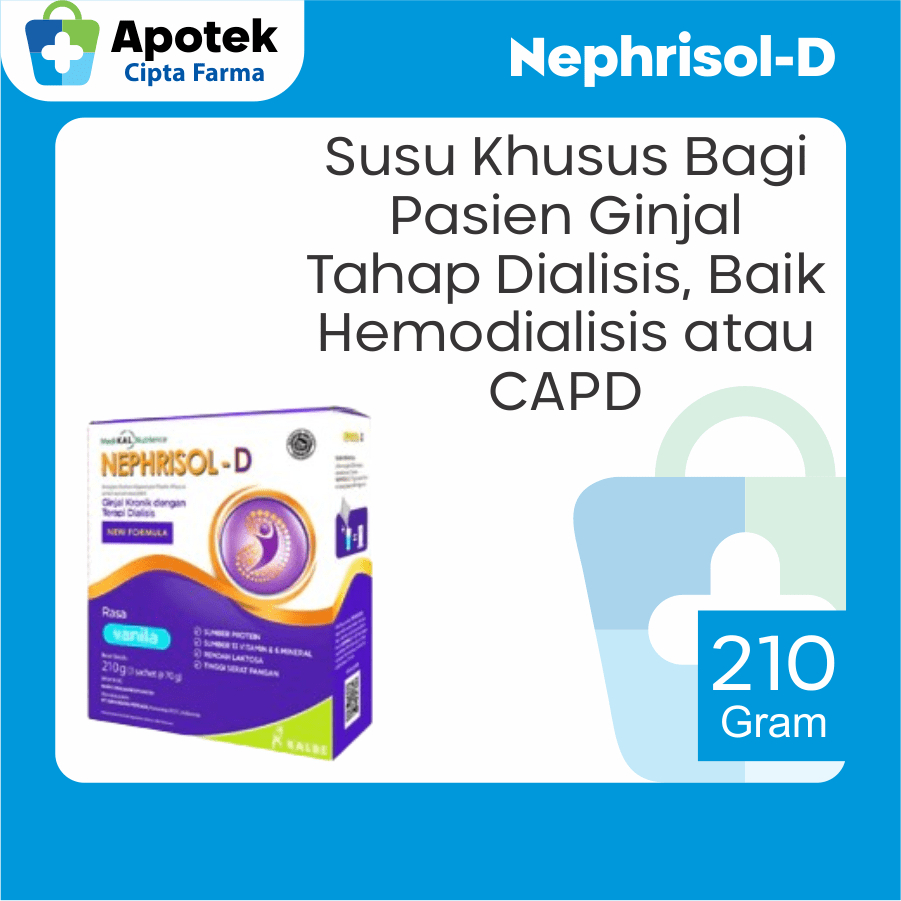 

Nephrisol D Vanilla 210gr Susu Nephrisol D Vanilla Ekstrak Minyak Nabati Sukrosa Asam Amino Perisa Pemanis Susu Tinggi Protein Susu Ginjal